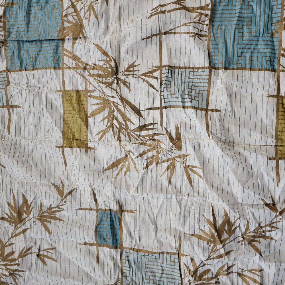 Vintage Waverly Bonded Fabric Panel Shoji 44" x 52" Registered 931590 Floral